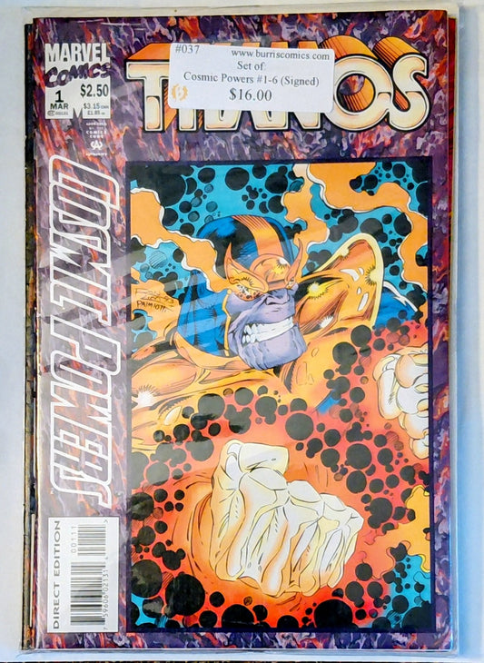 Comic Book Set: Cosmic Powers #1-6, Marvel Comics (Signed)