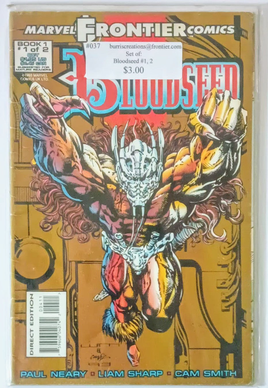Comic Book Set: Bloodseed #1, 2, Marvel Comics