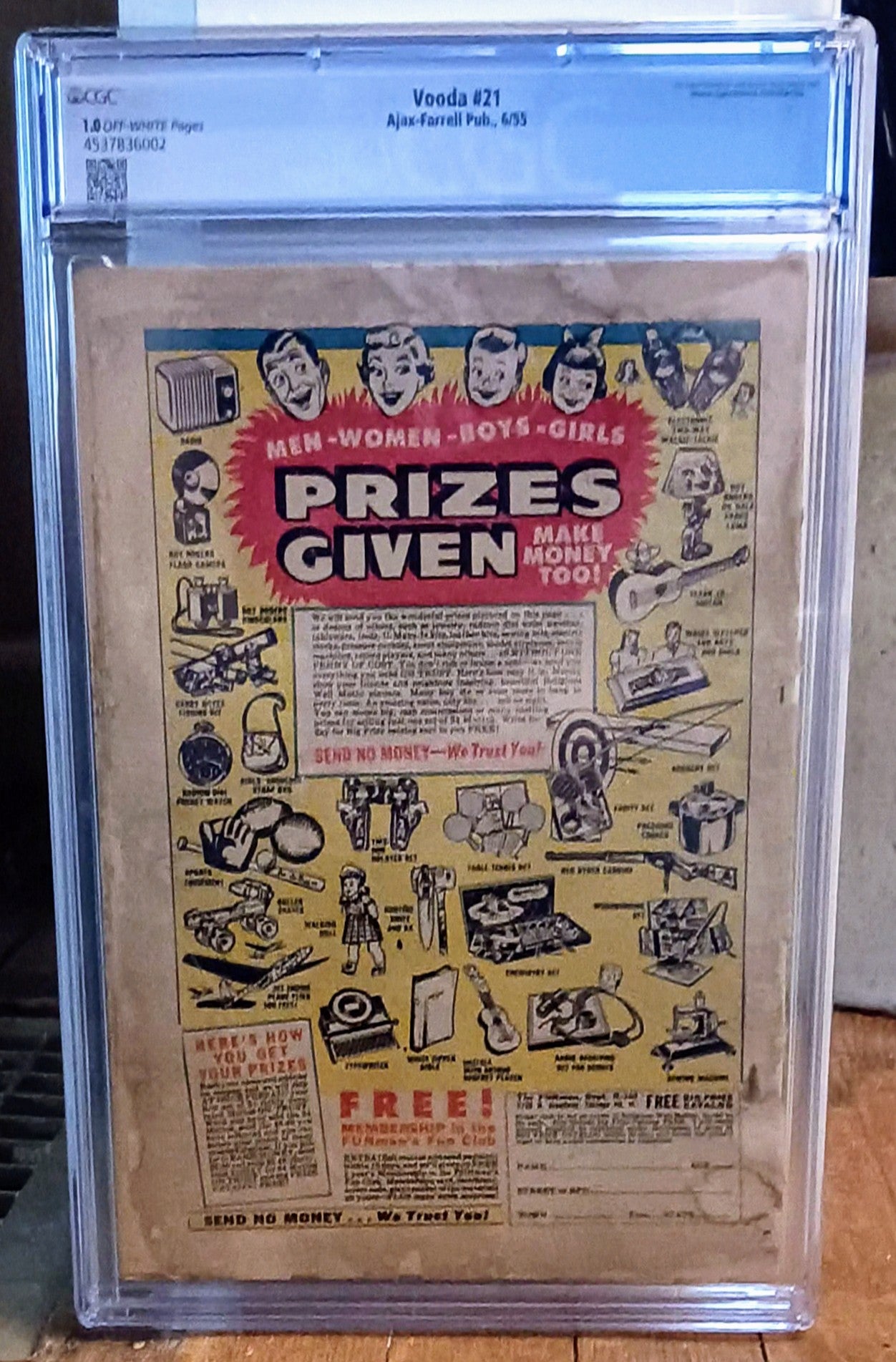 Vooda #21, Ajax Comics (June 1955, CGC 1.0)