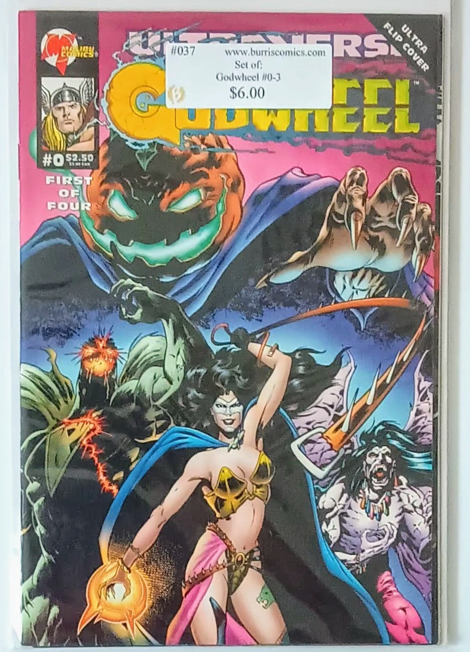 Comic Book Set: Godwheel #0-3, Malibu Comics