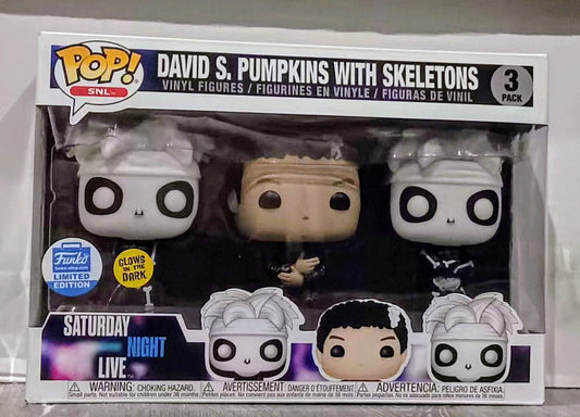 TV Funko Pop Set - David S Pumpkins With Skeletons (Saturday Night Live)