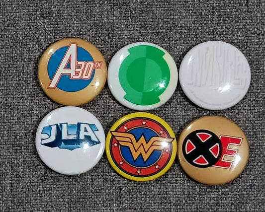Comic Book Mini Button Set