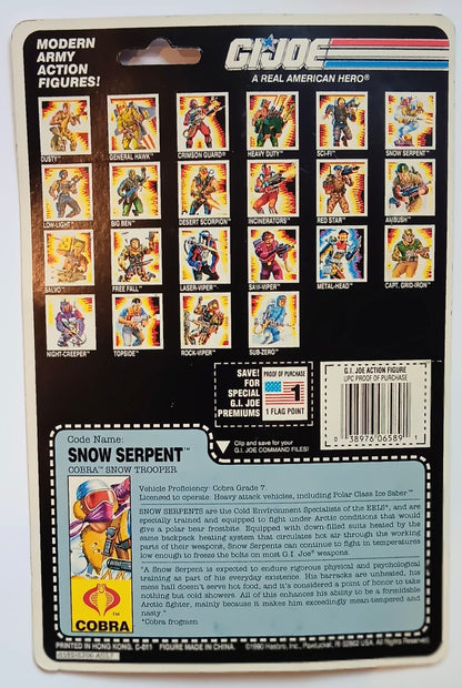 G.I. Joe COBRA action figure - Snow Serpent V2 (Partial)