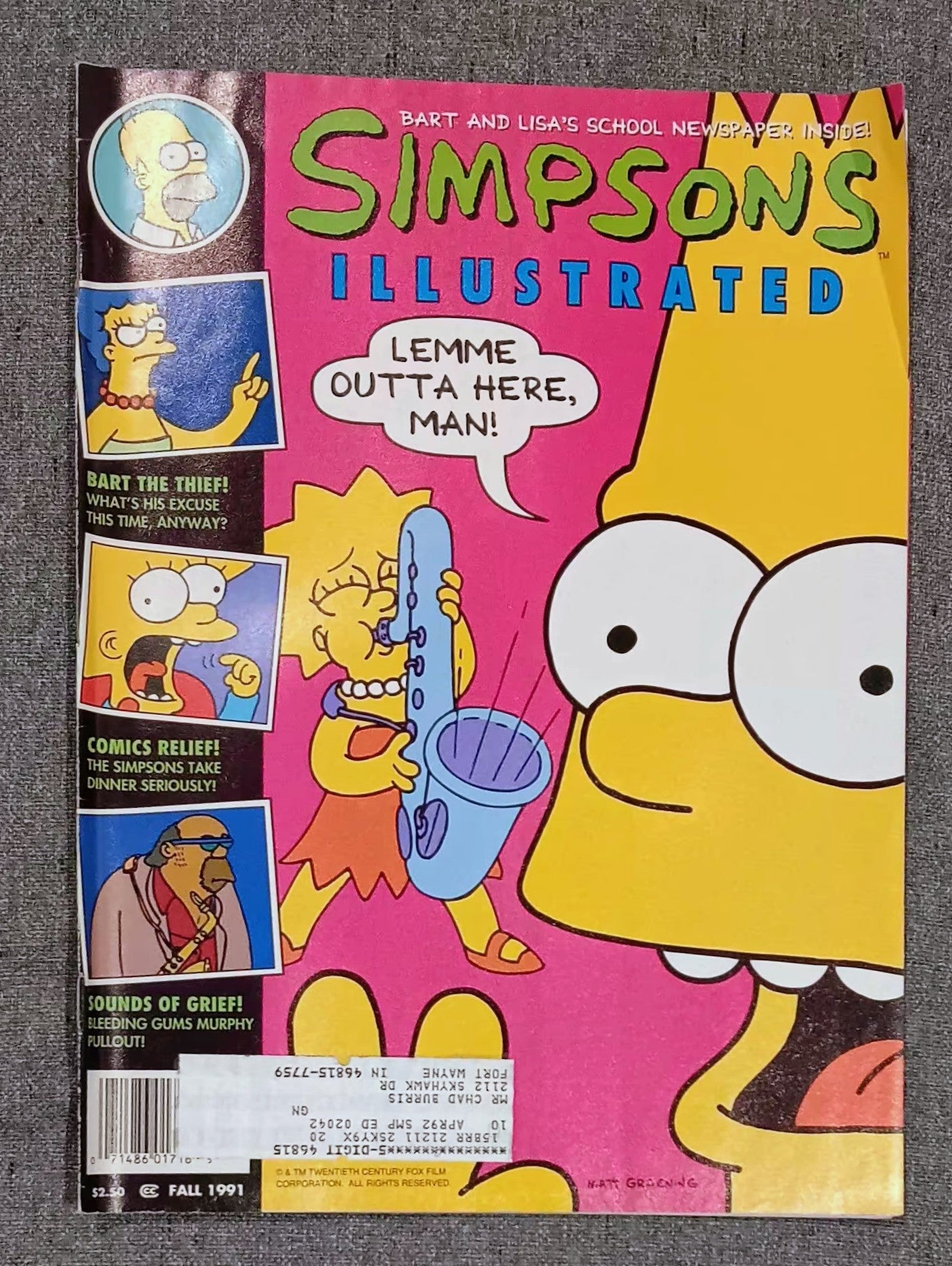 Simpsons Illustrated Magazine (Fall 1991)