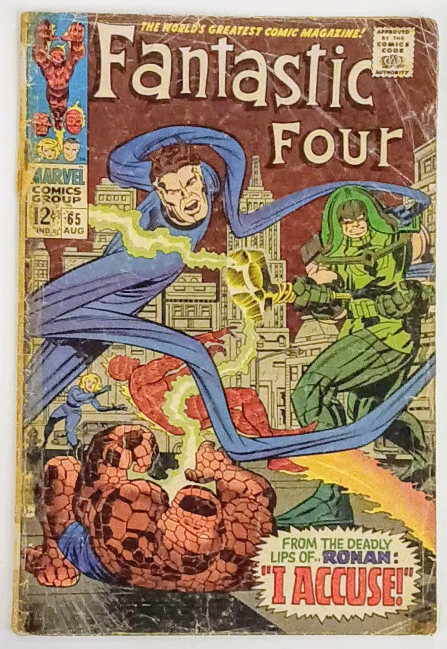 Fantastic Four #065, Marvel Comics (August 1967, Poor)