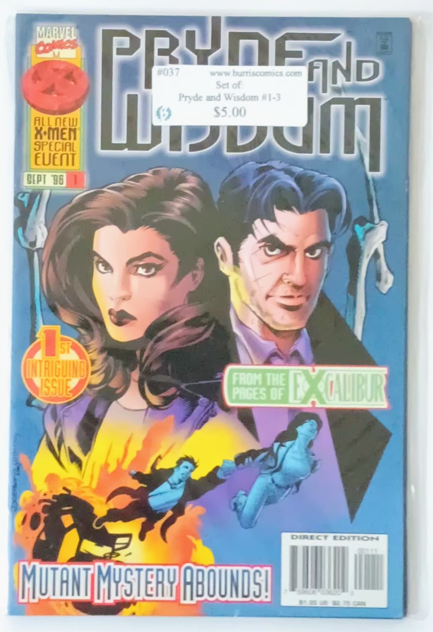 Comic Book Set: Pryde And Wisdom #1-3, Marvel Comics