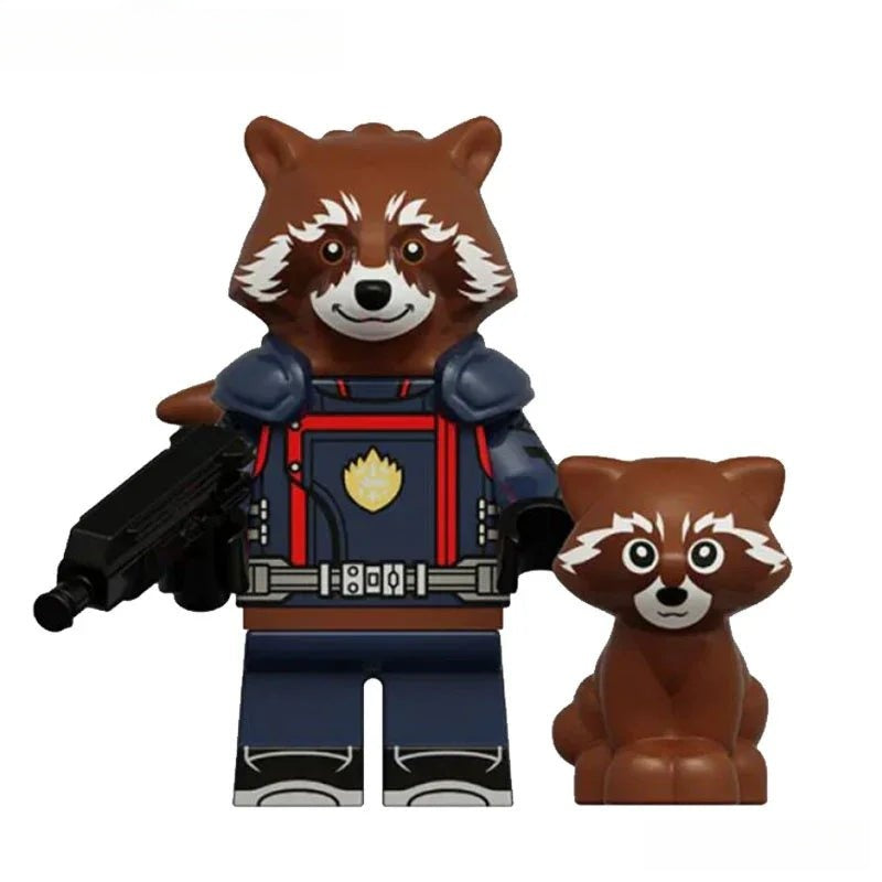 Marvel Lego Custom Minifigure - Rocket Raccoon Guardians of the Galaxy