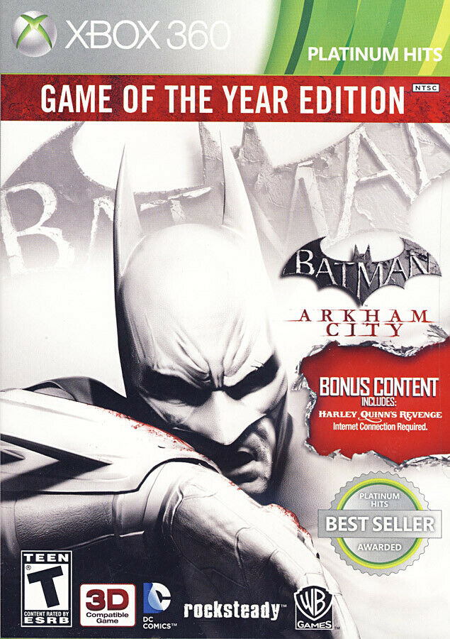 Batman Video Game - Arkham City Game Of The Year Edition (Platinum Hits) (Xbox 360)