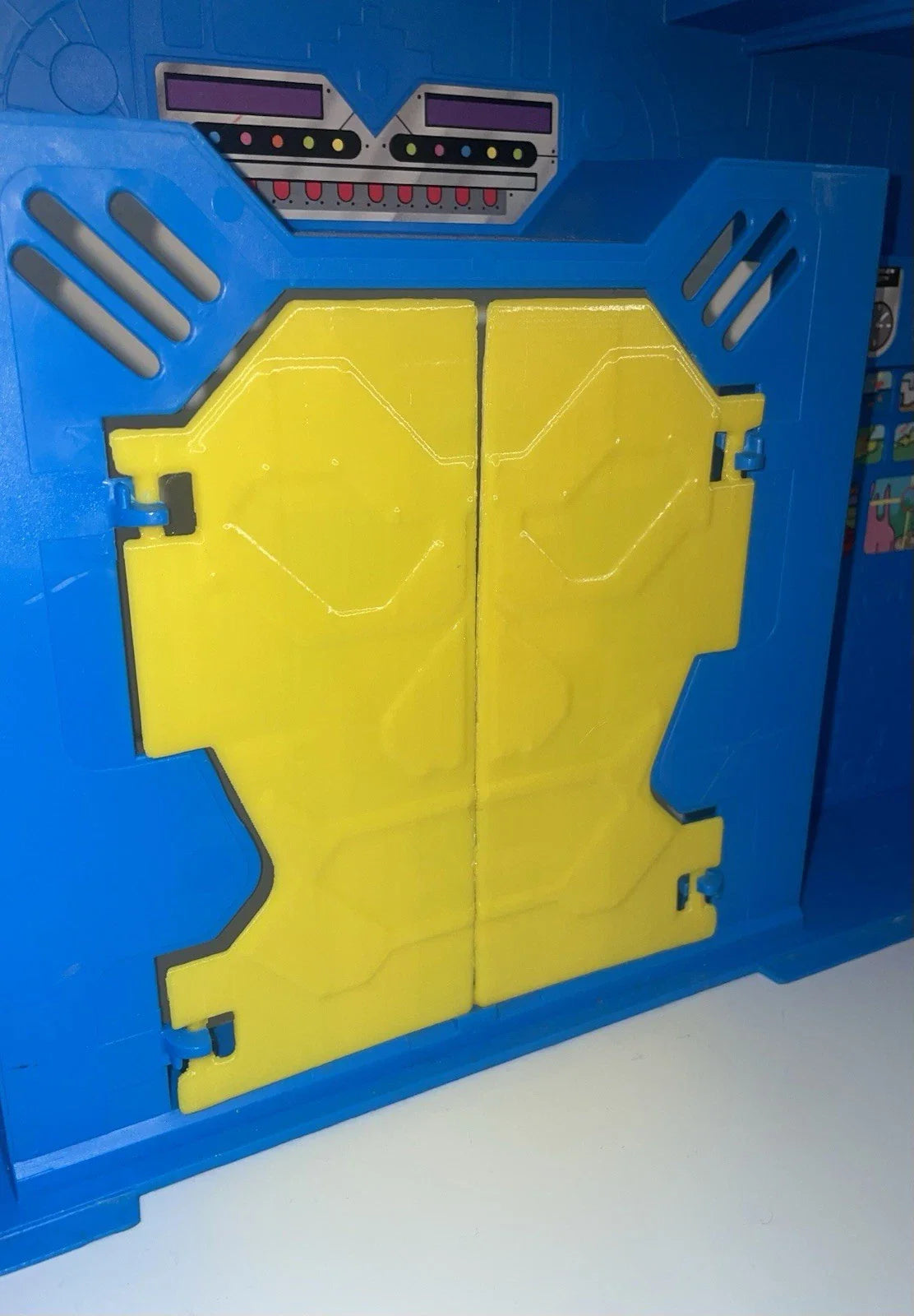 DC Super Powers Hall of Justice Playset Security Doors Set Repro Part 1984 Vintage Kenner