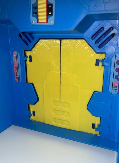 DC Super Powers Hall of Justice Playset Security Doors Set Repro Part 1984 Vintage Kenner