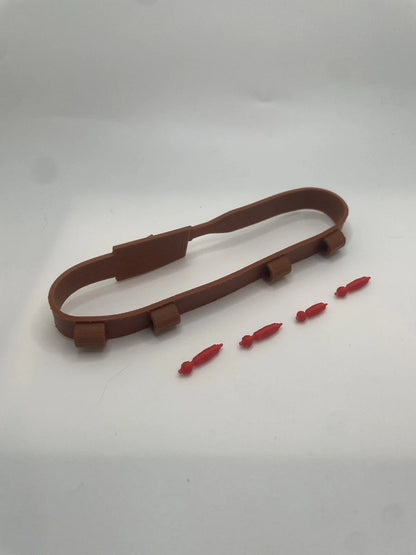 Star Wars IG-88 Bandolier Belt w/ Grenades Repro Part 1980 Vintage Kenner