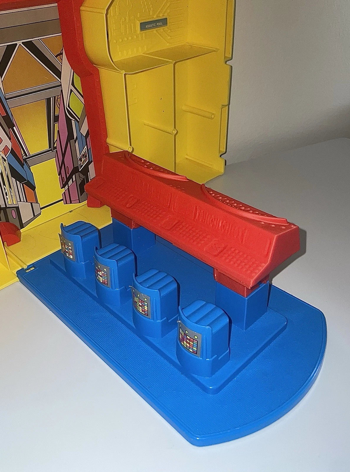 DC Super Powers Hall of Justice Playset Console Computer Repro Part 1984 Vintage Kenner