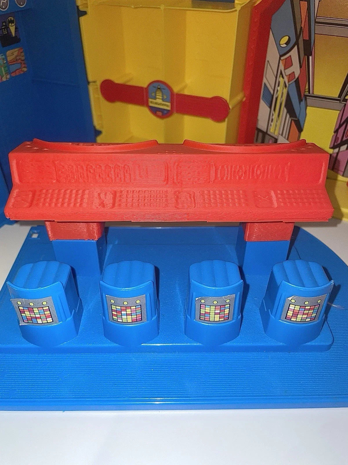 DC Super Powers Hall of Justice Playset Console Computer Repro Part 1984 Vintage Kenner