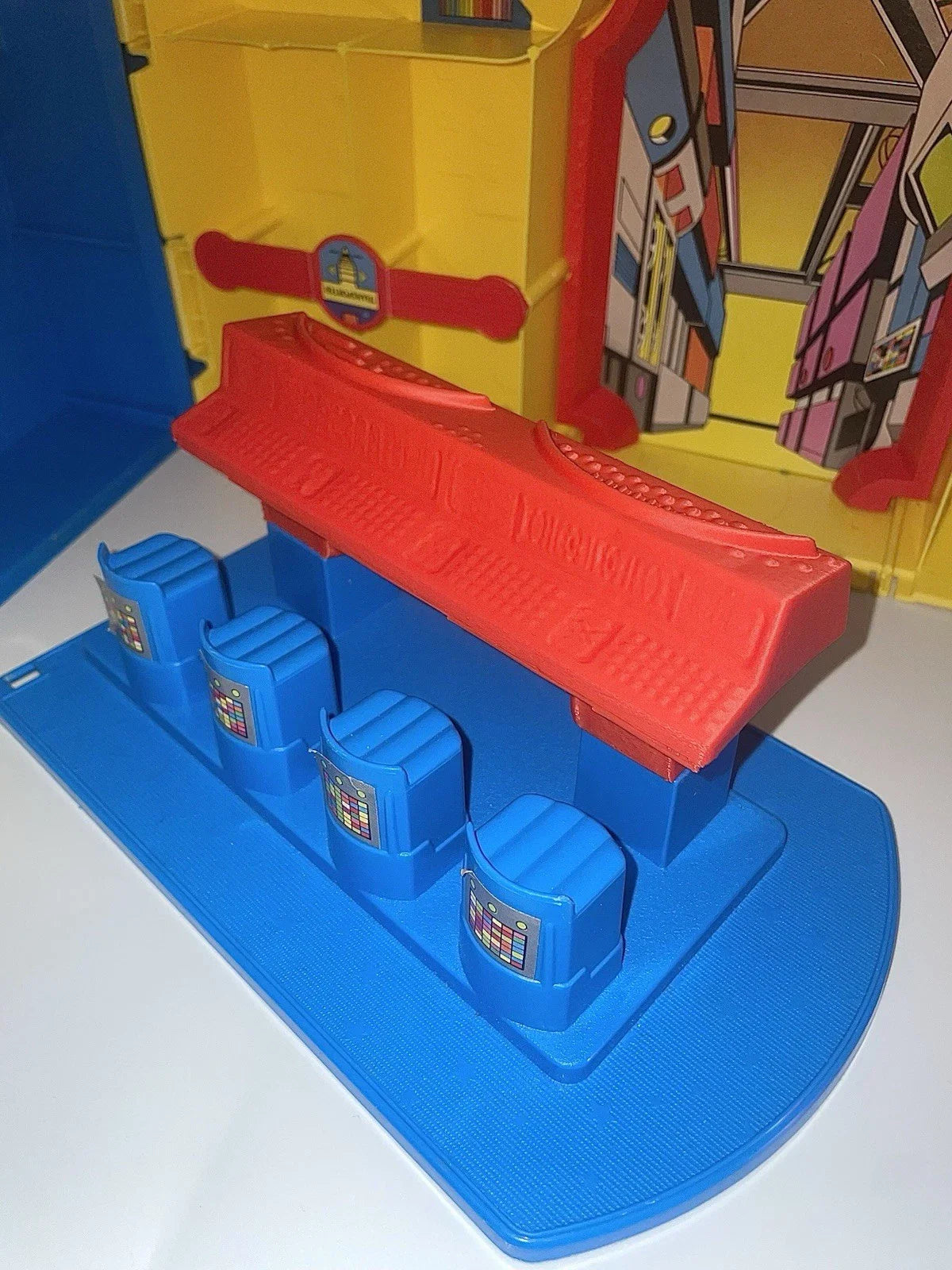 DC Super Powers Hall of Justice Playset Console Computer Repro Part 1984 Vintage Kenner