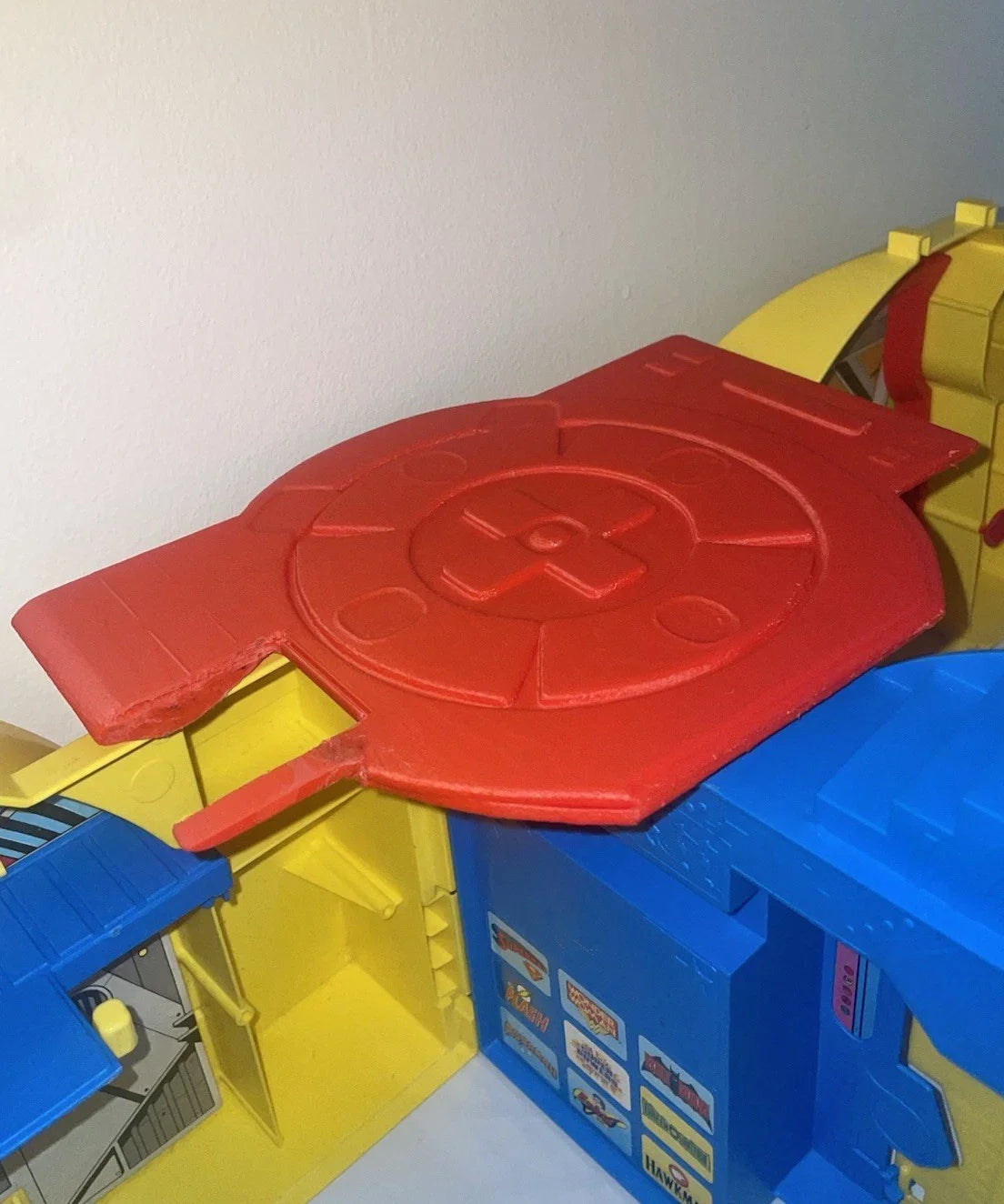 DC Super Powers Hall of Justice Playset Landing Pad Platform Repro Part 1984 Vintage Kenner