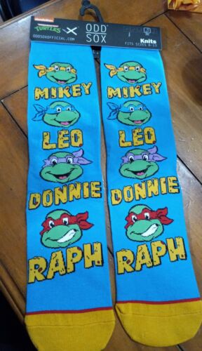 TMNT Odd Sox MIKEY LEO DONNIE RAPH Crew Socks