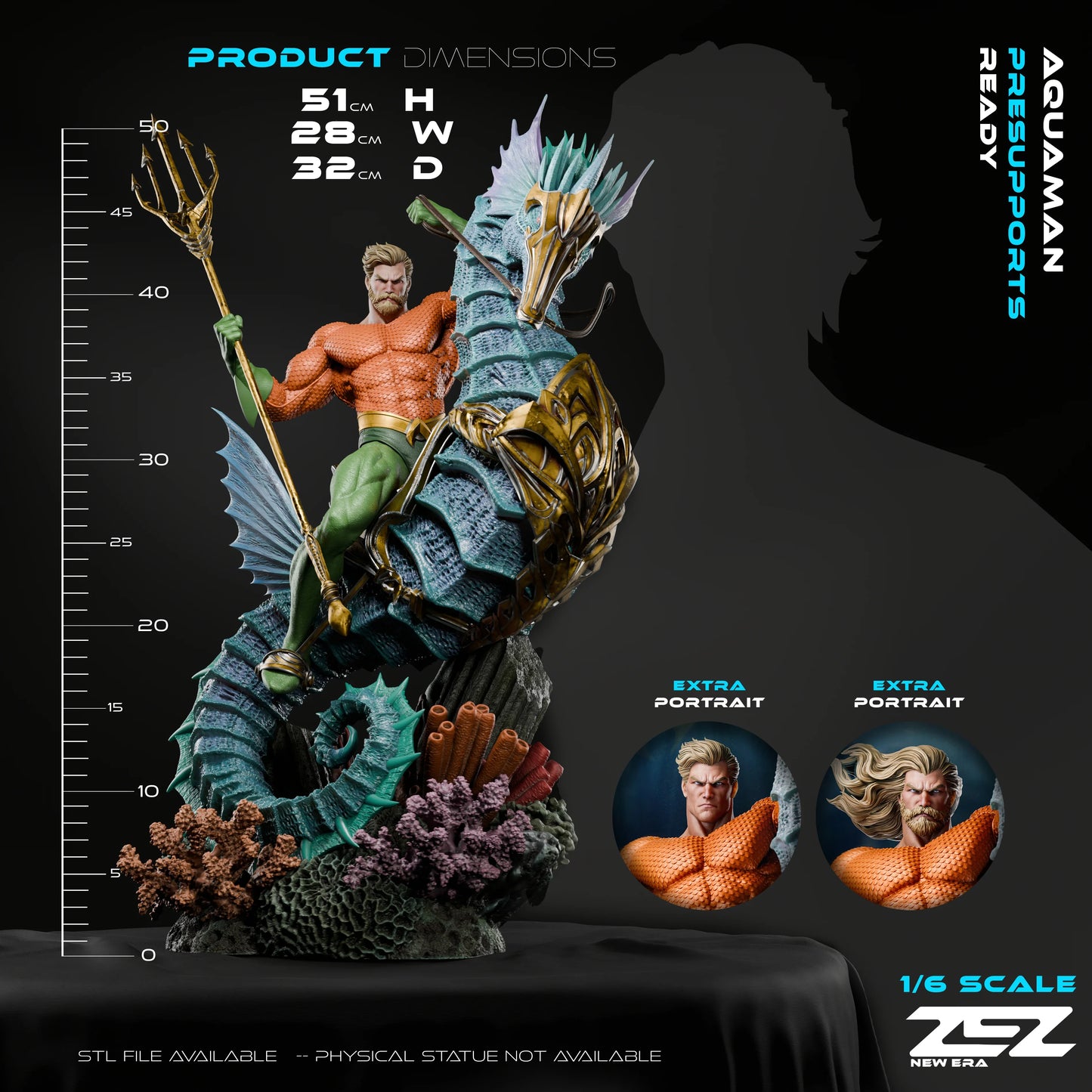 DC Comics Statue - Aquaman (1:6 Scale & Bust)