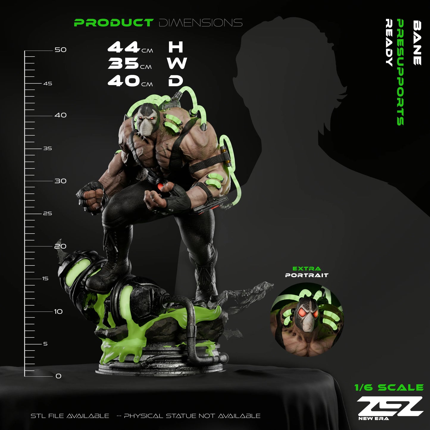 DC Comics Statue - Bane (1:6 Scale & Bust)