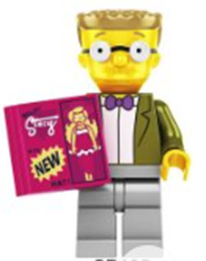 Simpsons Lego Custom Minifigure - Waylon Smithers