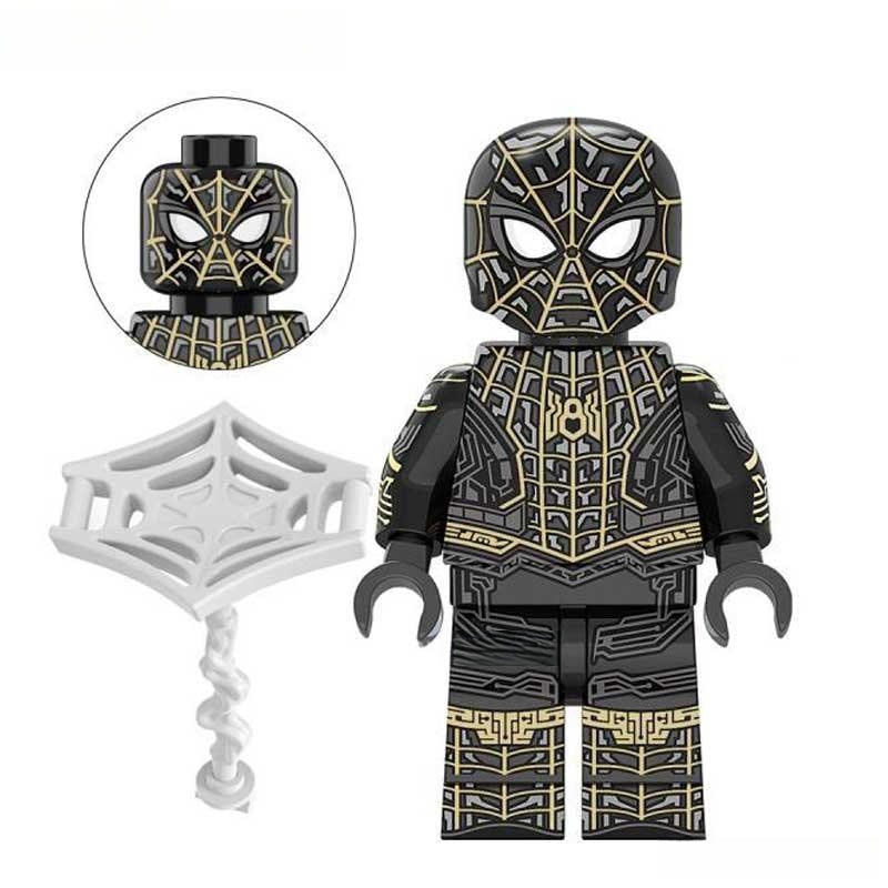 Marvel Lego Custom Minifigure - Spider-Man Black & Gold Spider Suit