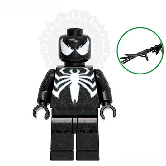 Marvel Lego Custom Minifigure - Spider-Man Black Suit Symbiote Lego 2