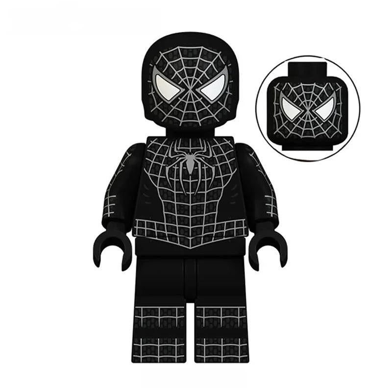 Marvel Lego Custom Minifigure - Spider-Man Black Suit Symbiote Lego 1