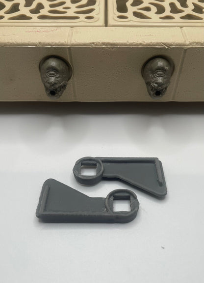 Star Wars JABBA THE HUTT Throne Playset Door Hinges Repro Part 1983 Vintage Kenner