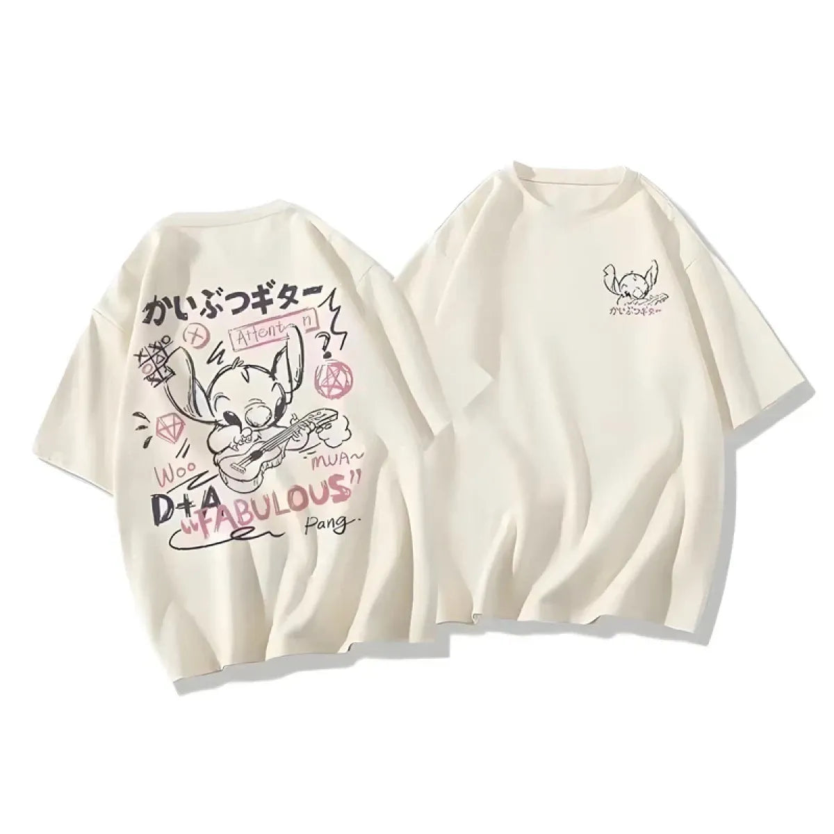 Disney Harajuku Stitch Graphic T-Shirt