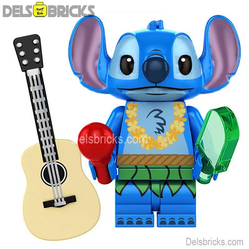 Disney Lego Custom Minifigure - Stitch with Guitar & hula Outfit