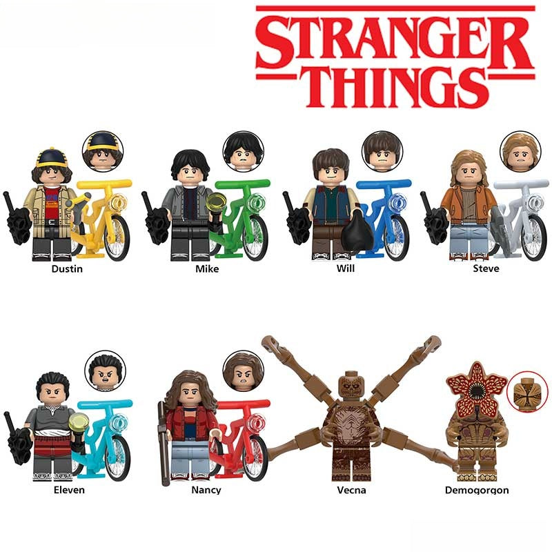 TV Lego Custom Minifigure Set - Stranger Things 5 Set of 8