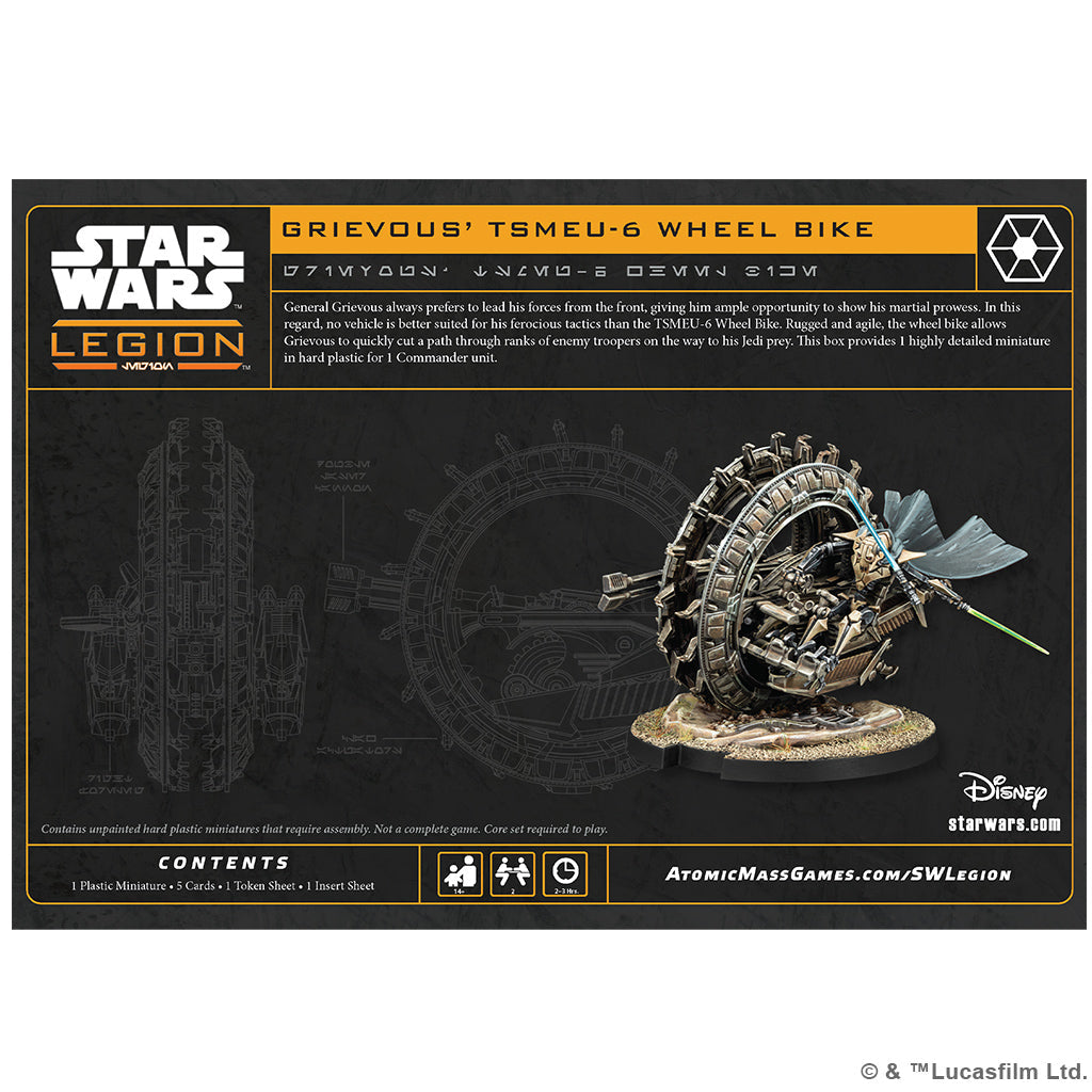 Star Wars Legion: General Grievous' TSMEU-6 Wheel Bike