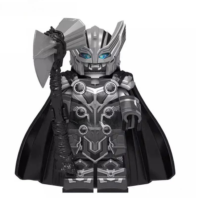 Marvel Lego Custom Minifigure - Thor Black & White 3