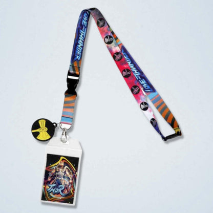 Marvel Thor: Love and Thunder Symbols Neon Print Breakaway Lanyard