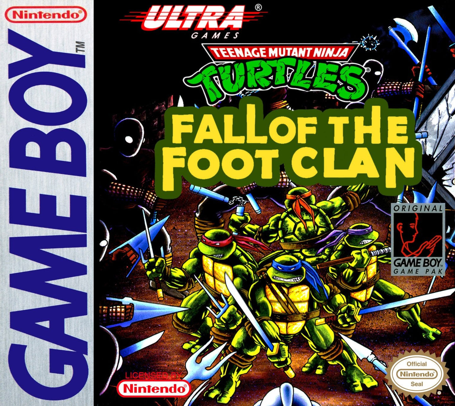 TMNT Video Game - Fall Of The Foot Clan (Gameboy)
