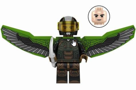 Marvel Lego Custom Minifigure - Falcon