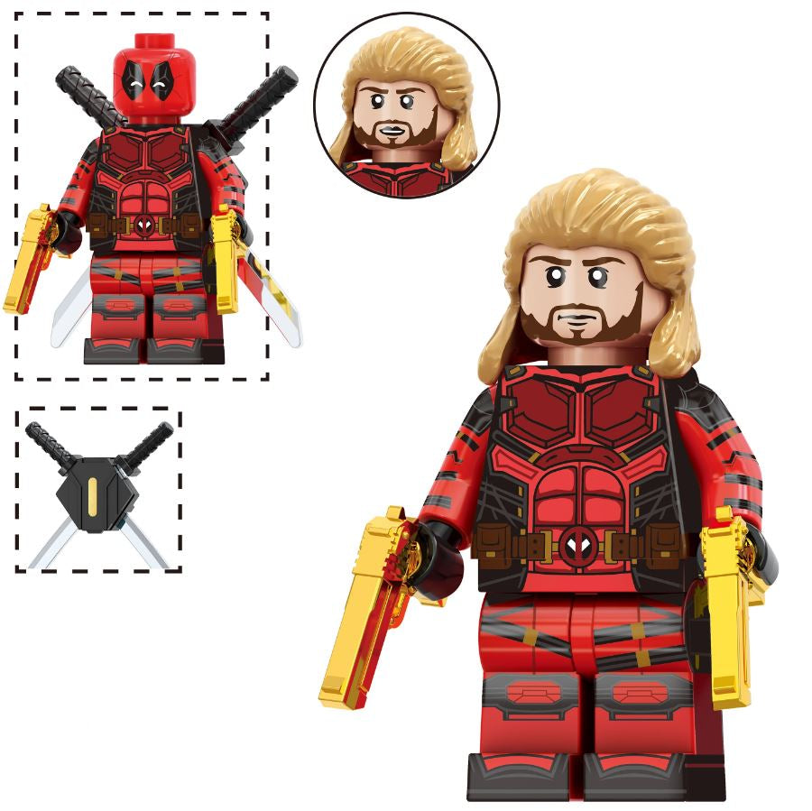 Marvel Lego Custom Minifigure - Deadpool (Nicepool)