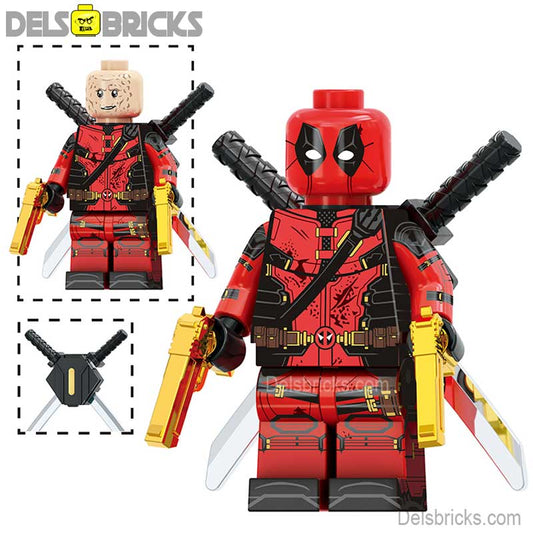Marvel Lego Custom Minifigure - Deadpool (Deadpool & Wolverine)