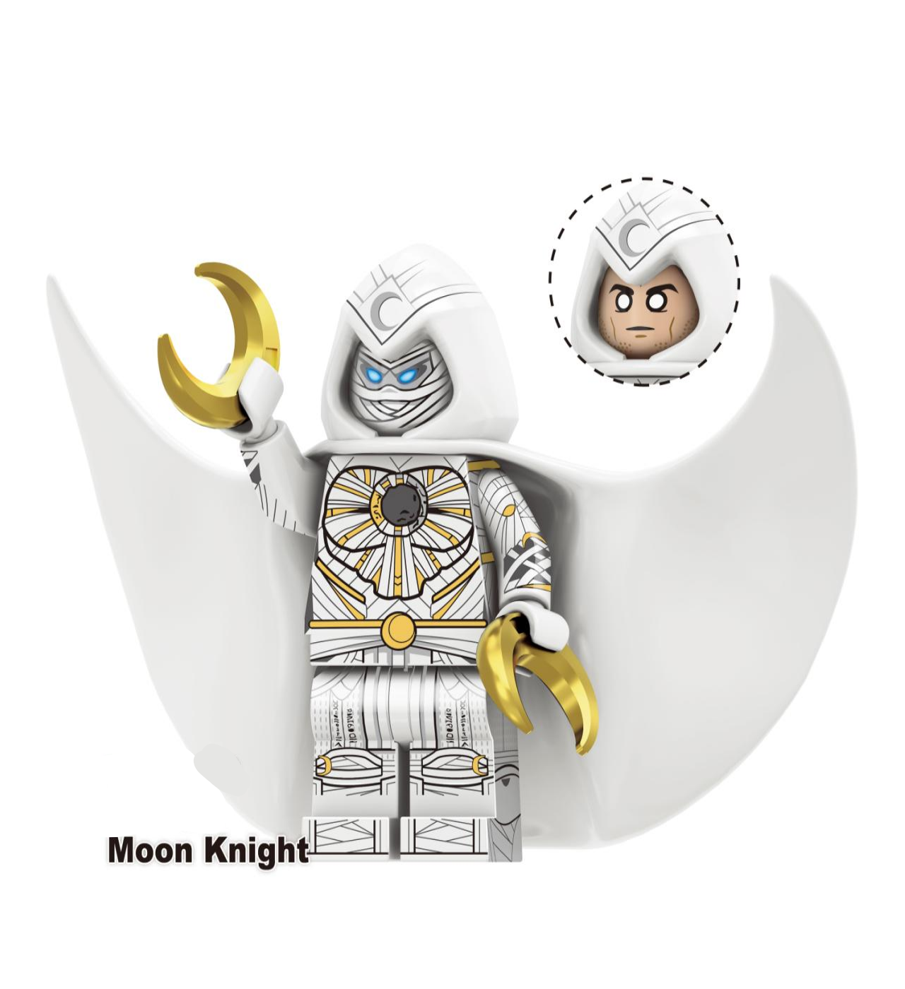 Marvel Lego Custom Minifigure - Moon Knight 4