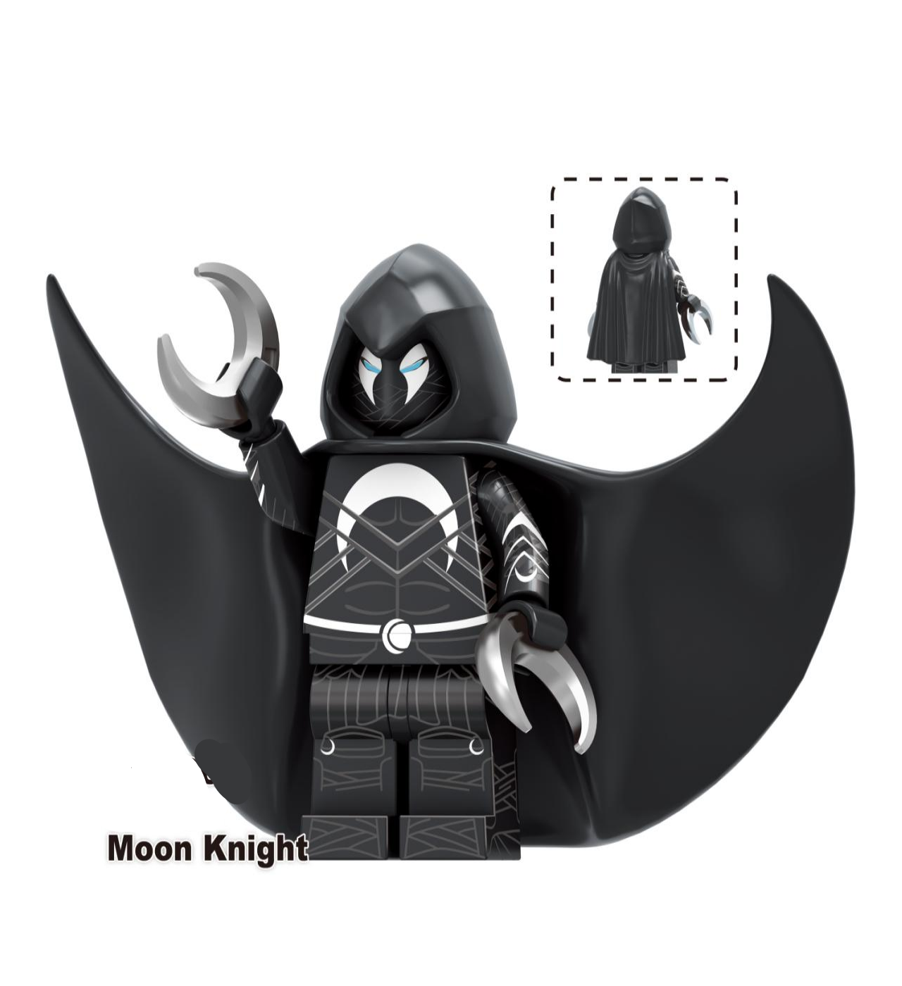 Marvel Lego Custom Minifigure - Moon Knight Black 2