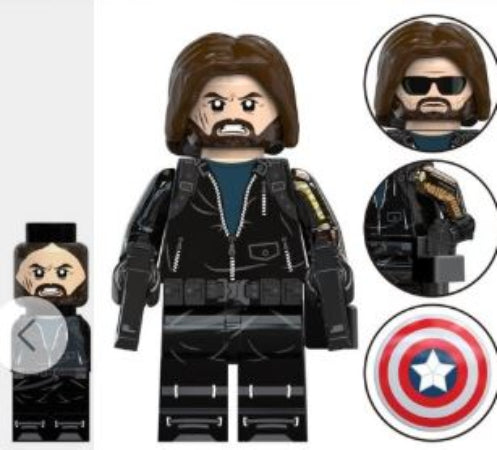 Marvel Lego Custom Minifigure - Winter Soldier