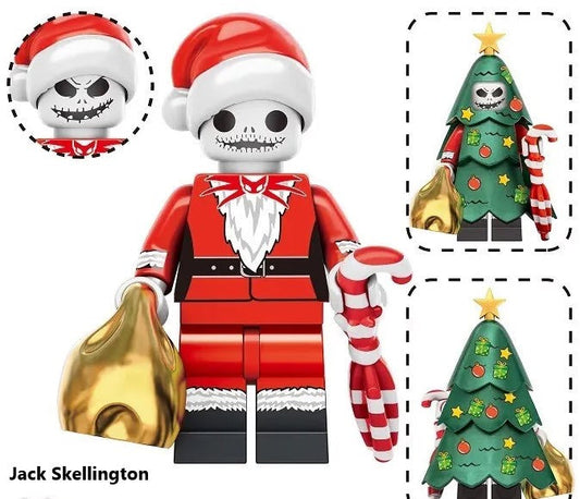 Disney Lego Custom Minifigure - Christmas Jack Skellington