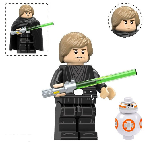 Star Wars Lego Custom Minifigure - Luke Skywalker Jedi Master 1