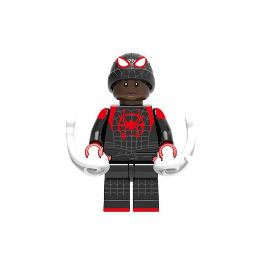 Marvel Lego Custom Minifigure - Spider-Man Miles Morales (Unmasked)