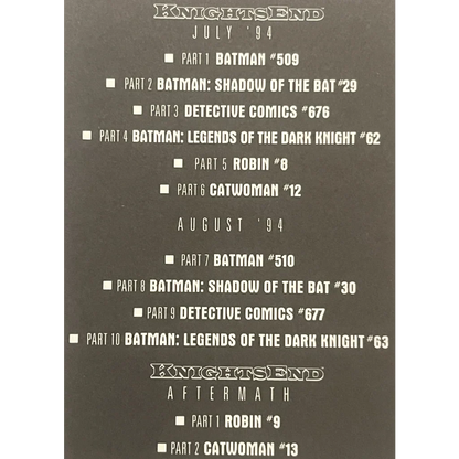 Batman Graham Nolan Postcard