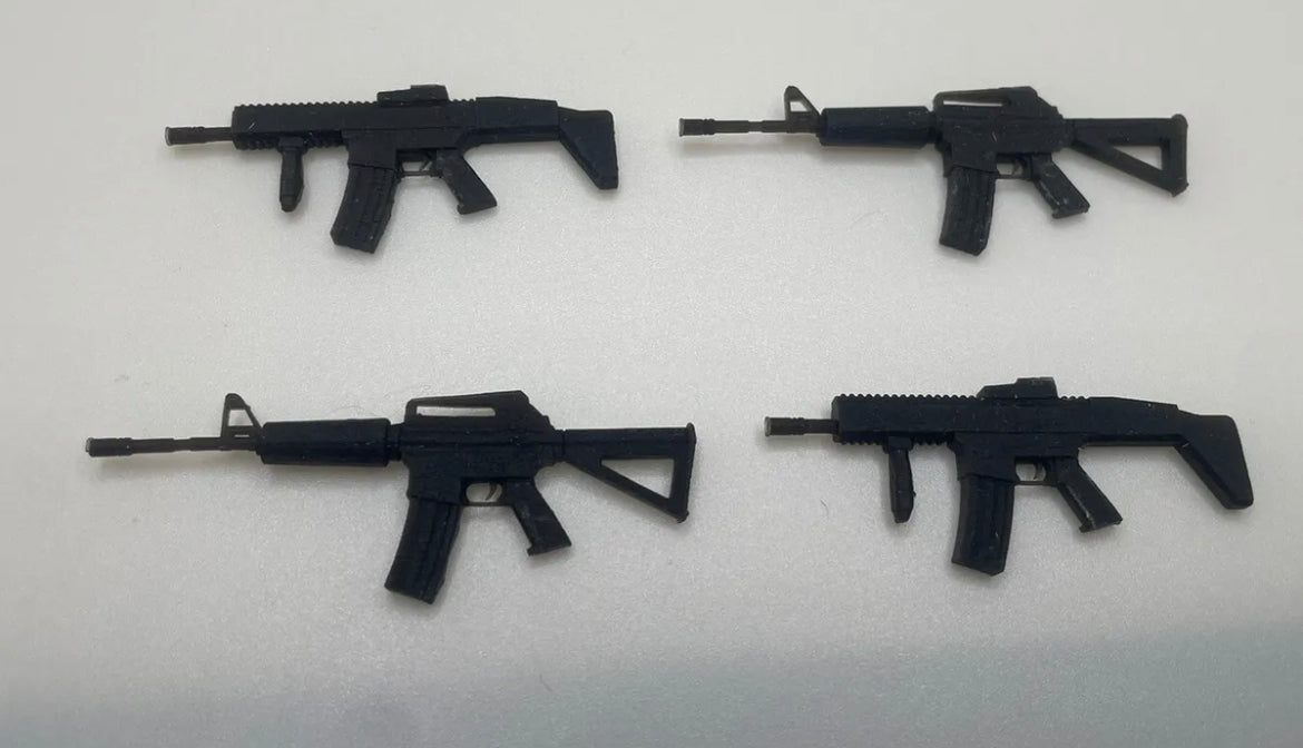 G.I. Joe Rifle Gun Lot Set 4x 3.75” Action Figure Custom 1:18 Vintage Hasbro