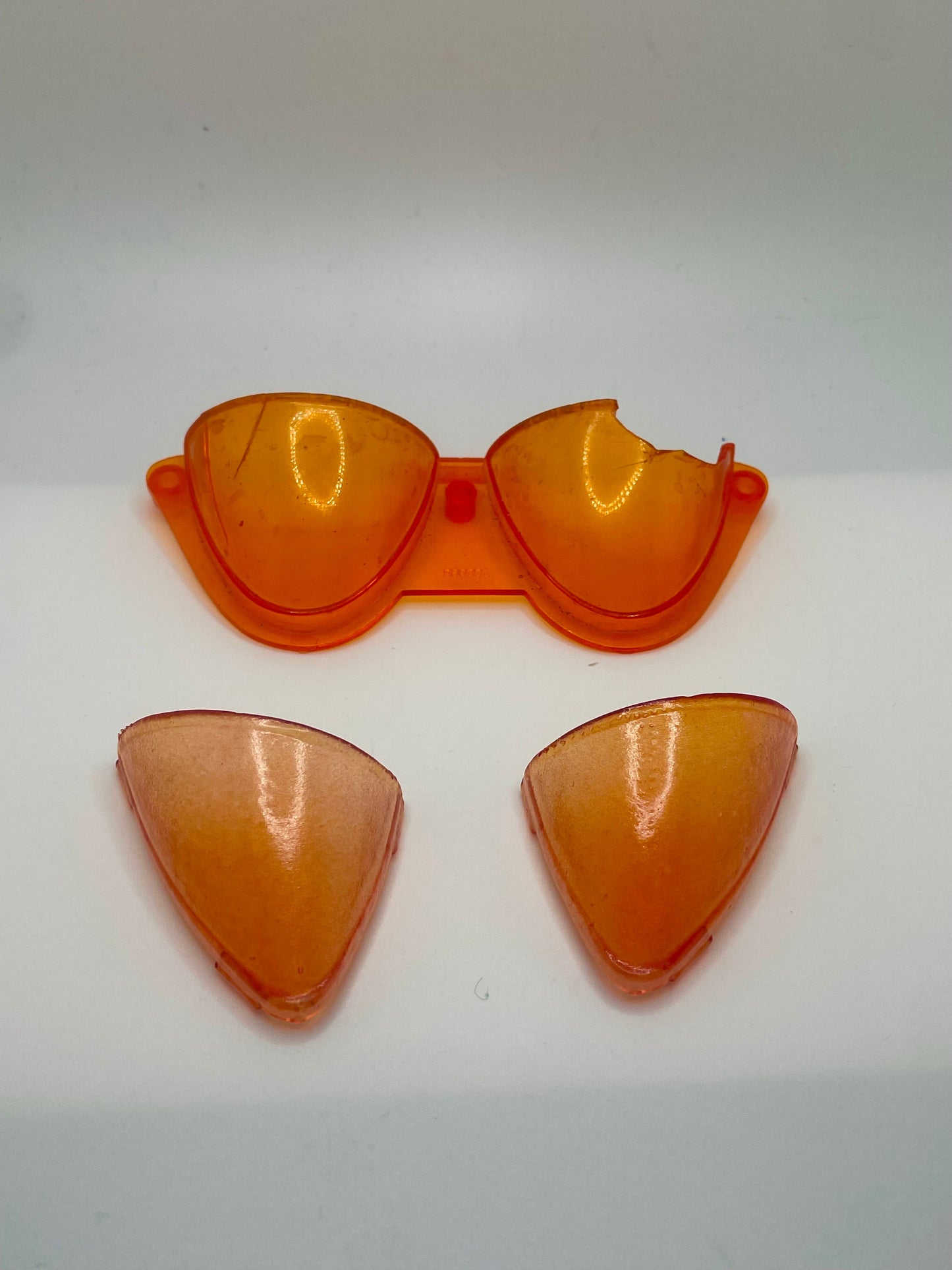 DC Super Powers Batmobile Front Windshields Set Repro Part 1984 Vintage Kenner