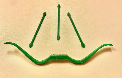 DC Super Powers Green Arrow Bow & Arrows Repro Part 1984 Vintage Kenner