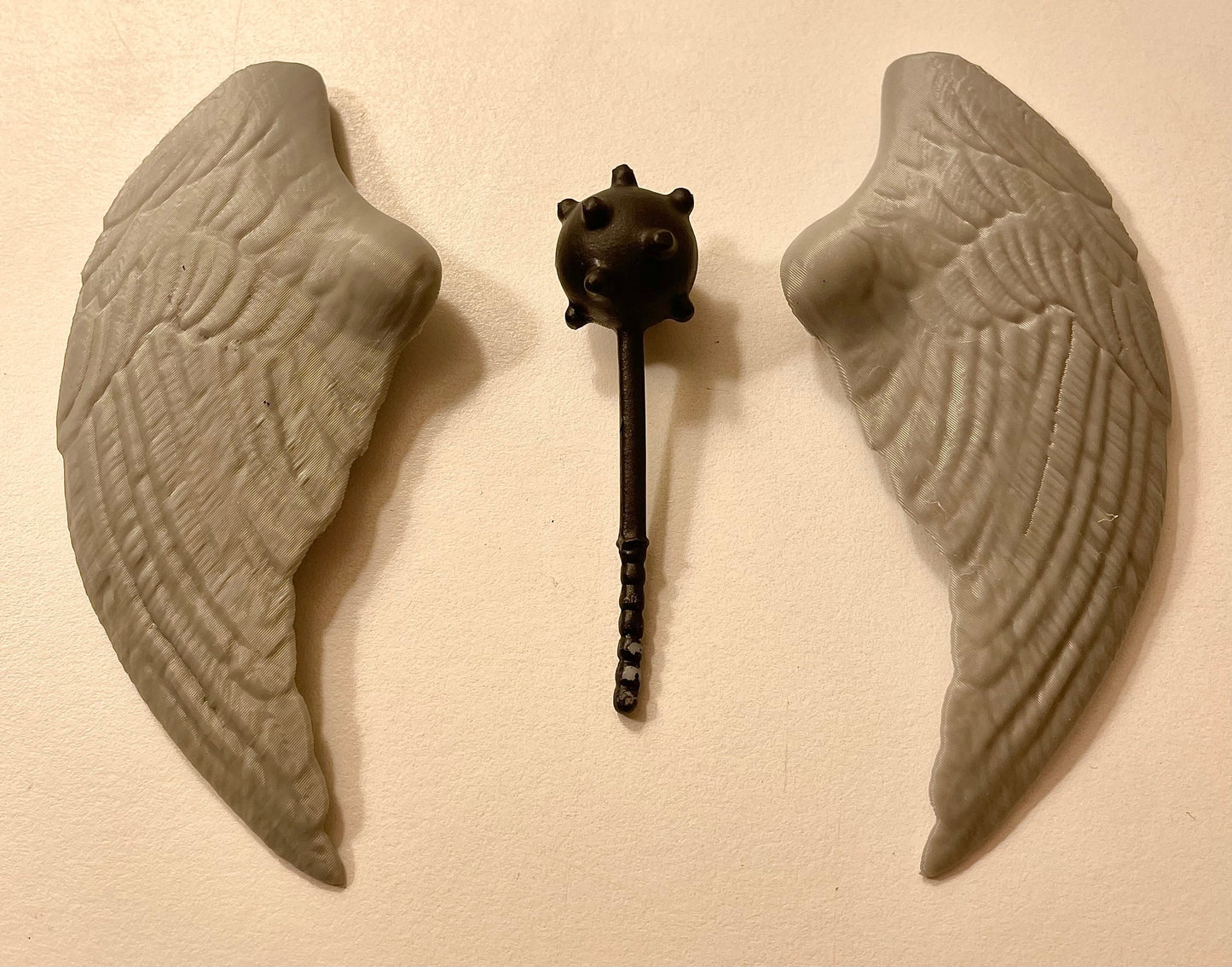 DC Super Powers Hawkman Wings & Mace Repro Part 1984 Vintage Kenner