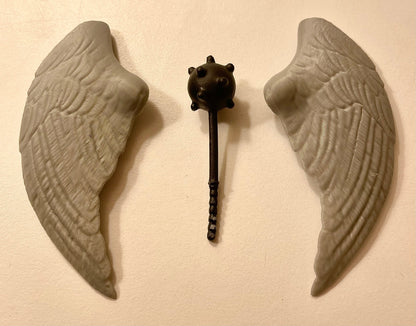 DC Super Powers Hawkman Wings & Mace Repro Part 1984 Vintage Kenner