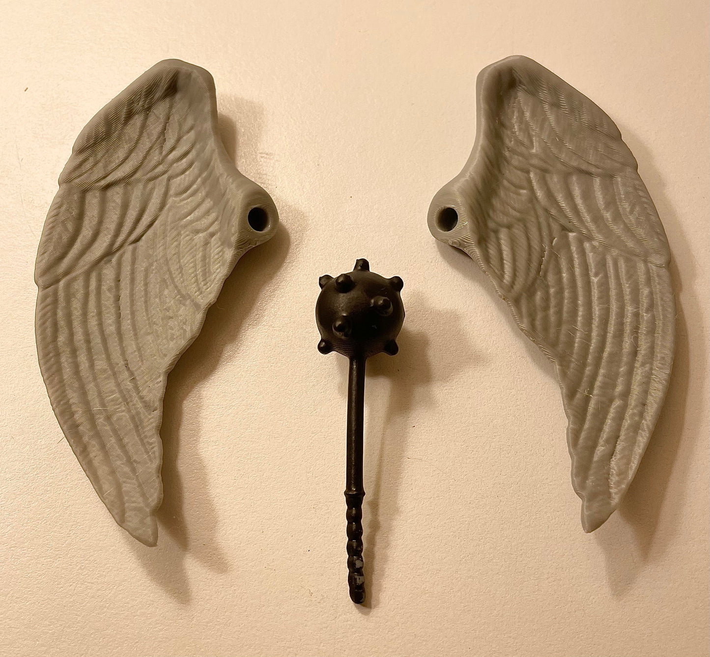 DC Super Powers Hawkman Wings & Mace Repro Part 1984 Vintage Kenner